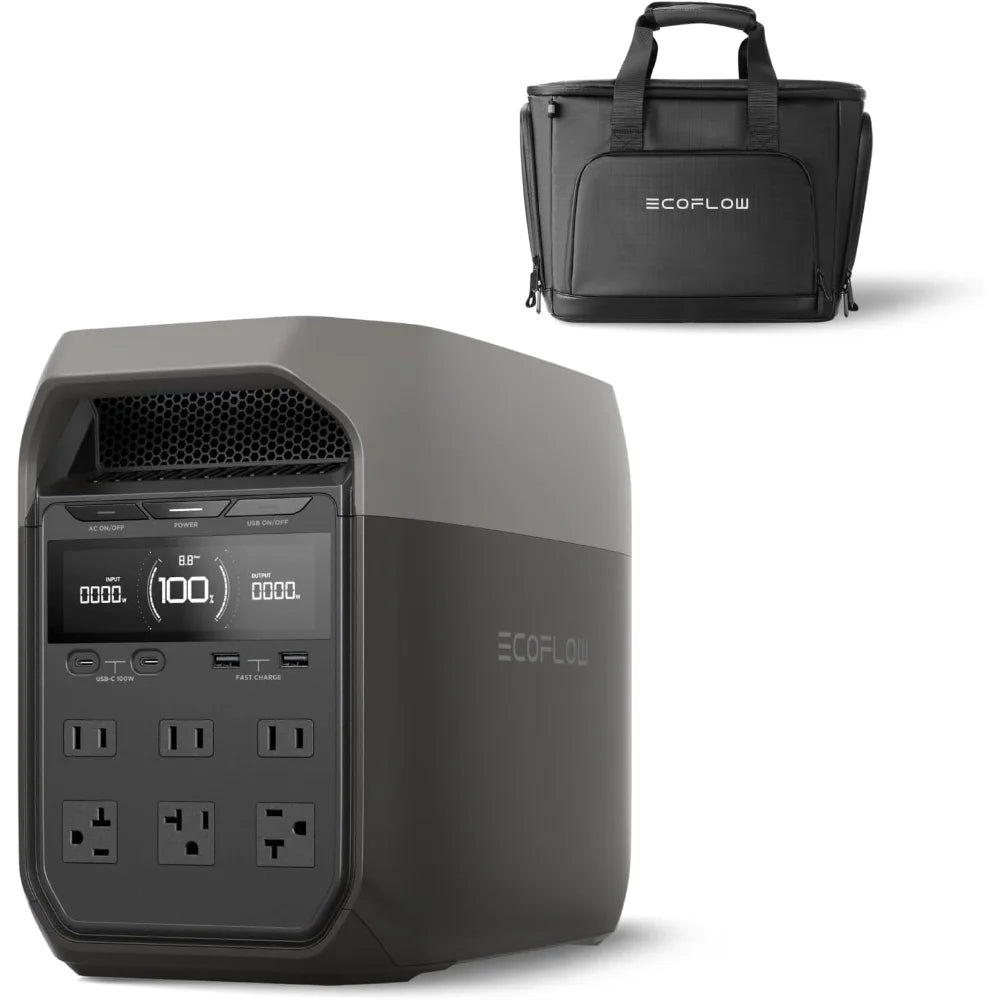Portable Power Station, Full Charge in 43 Min, 1024Wh Lifepo4 Battery, 1800W AC/100W USB-C Output, Solar Generator